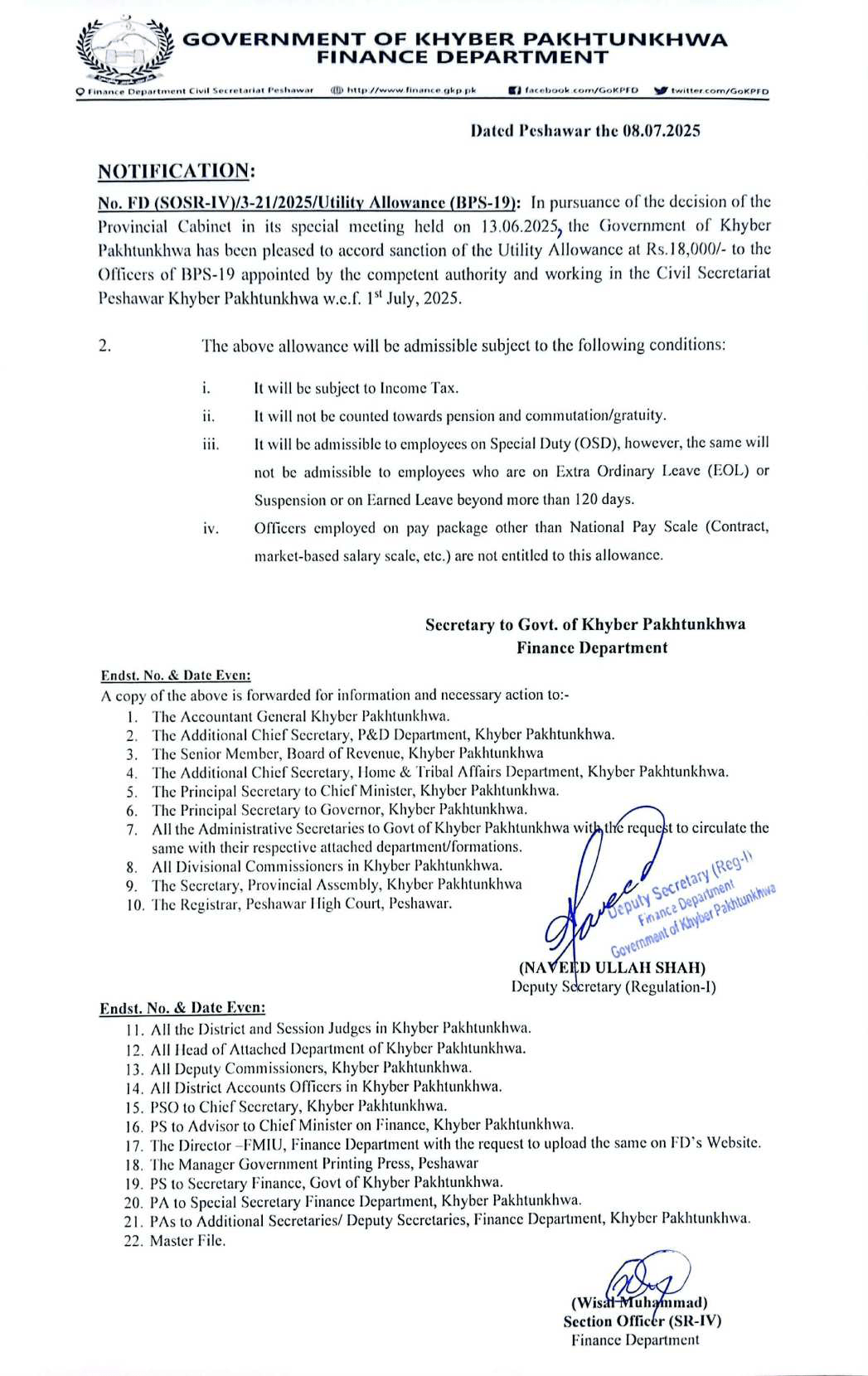 Utility allowance at 18000/Month